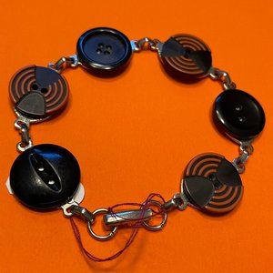Button Bracelet in Spooky Colors